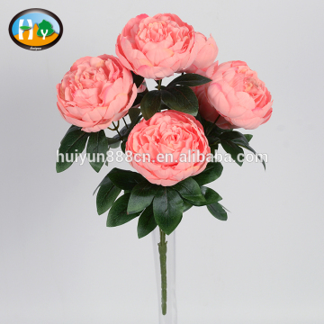 Wholesales cheap real touch decorative flower artificial peony flower