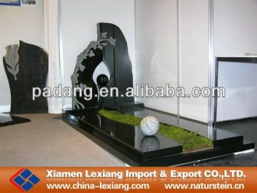 Black marble monument