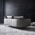 Sofa rumah kontemporer kulit desain Italia