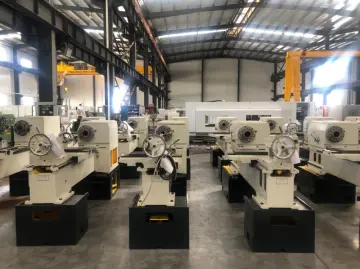 Manual Lathe Machine Used for Turning Metal