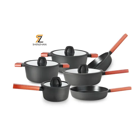 Forged Aluminum Non-Stick Cookware Set: Kitchen Pots and Pans Accessories