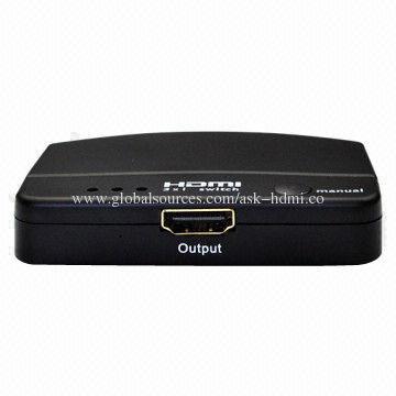 HDMI Switch, 3x1 with Extender IR and Remote Control