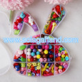 Lovely Rabbit Shape Clean Plastic Storage Jewelry Box With 11 Grids