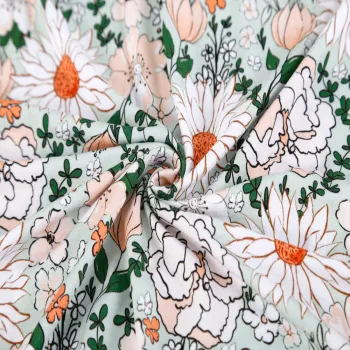 Custom Digital Printed Bamboo Spandex Jersey Fabric for Kids and Babies