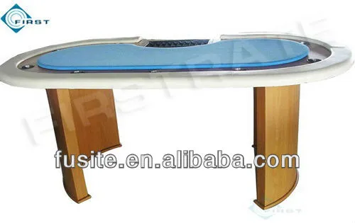 Wooden Padded Oval Poker Table