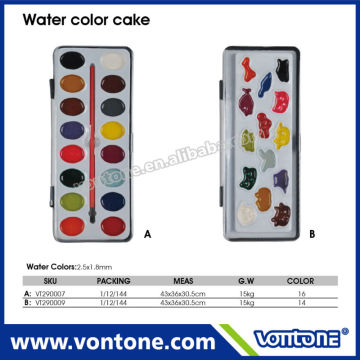 water colour cake with lots of colourful shape