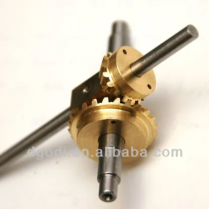 custom made small high precision brass bevel gears