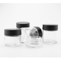 Straight Sided Clear Glass Jars Cosmetic Cream Jars