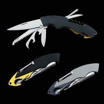 Multifunction Knives, Made of 420 Stainless Steel (Tools), Anodized Aluminum (Body)