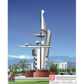 Square Decoration Stainless Steel Sculpture