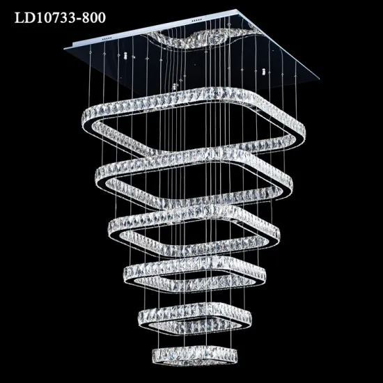 Large Crystal Chandelier Light Modern