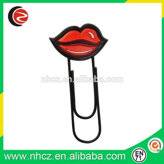 100MM Lip PVC Bookmark Women Clip