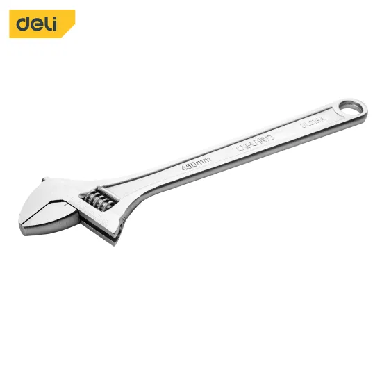 Deli EDL018A tools aluminium alloy 18 inch installation universal adjustable wrench spanner