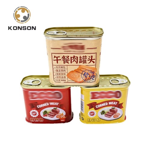 Latas de carne enlatada Latas vazias