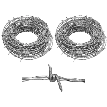 Anti-Corrosion PVC Barbed Wire Price 100m Wire Mesh