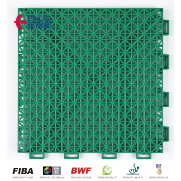 Inline roller hockey interlocking tiles