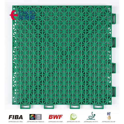 Tilhas de basquete de almofada choque pisos esportivos modulares atléticos de superfície ao ar livre