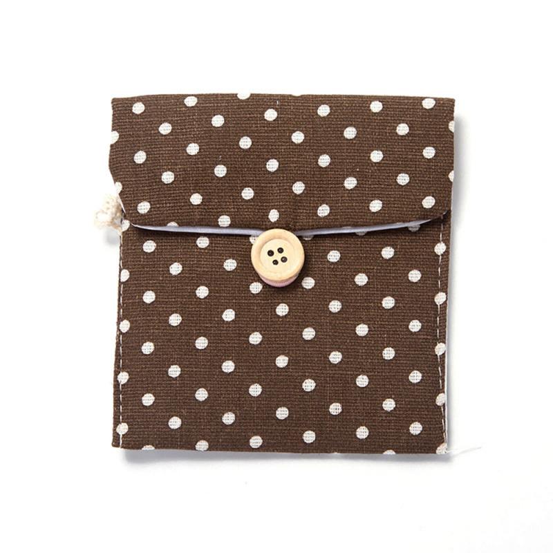 Aunt Towel Bags Polka Dot Storage Pouch Women Girl Cute Sanitary Napkin Bag Organizers Portable Pouches Large-capacity Storage