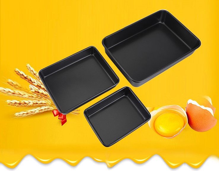 11”13“16”rectangular carbon steel cake pan-black10