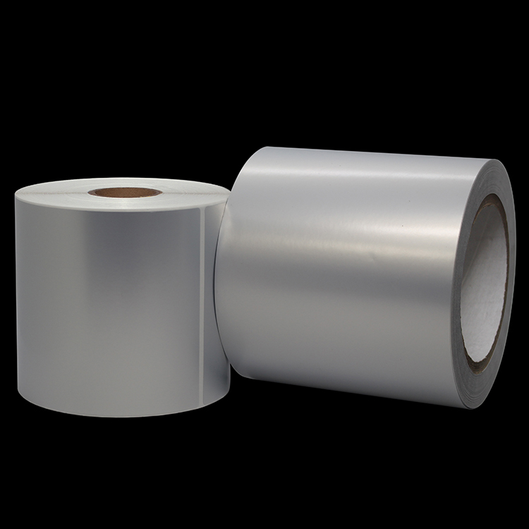 Silver Pet 50um Label ใน Jumbo Roll