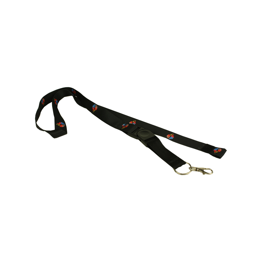 Lanyard van polyester met aangepast logo en ABS-gesp