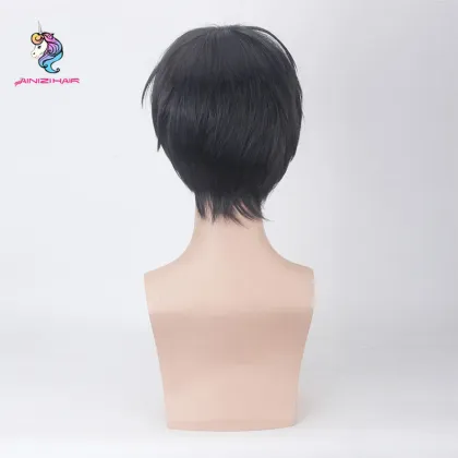 Isaac Foster Short Black Hair Synthetic Cosplay Wigs