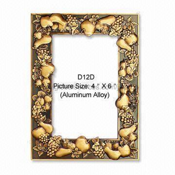 Metal Photo Frame with 3D Logo, Free Mold Charge for Stock Designs
