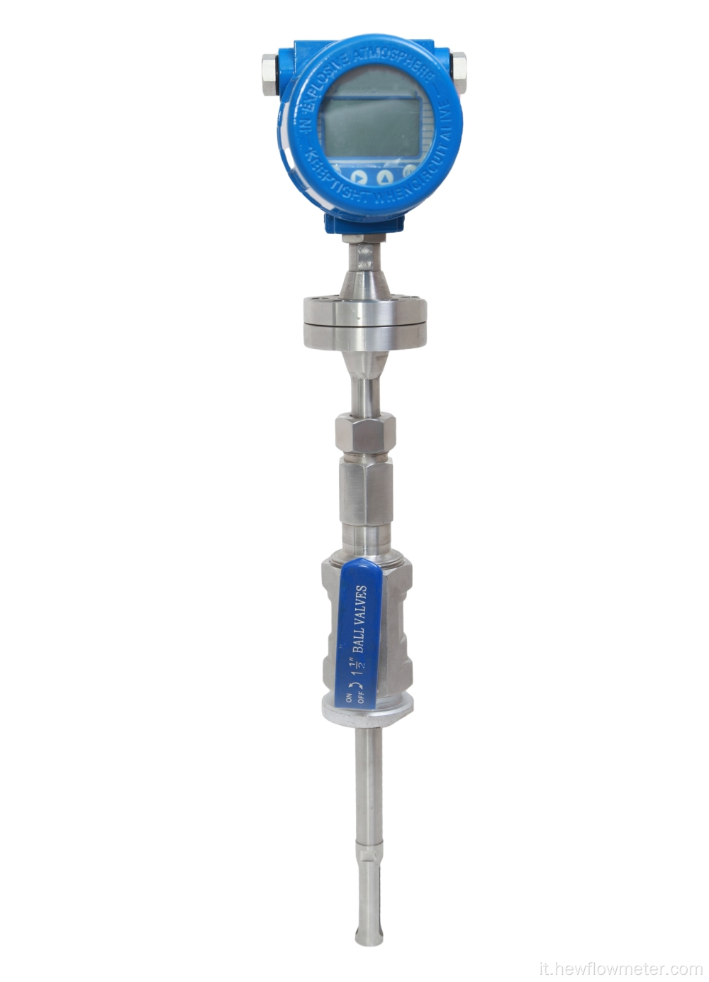 Inserzione misuratore di flusso di massa termico