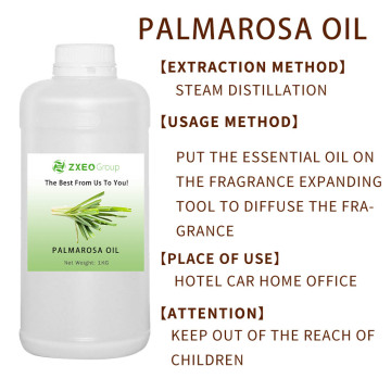 Óleo palmarosa natural 100% puro para antibacterianos antipiréticos