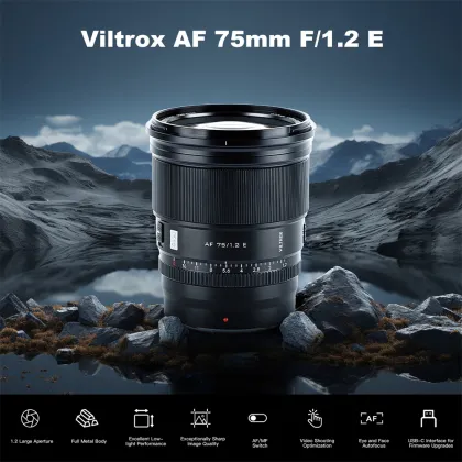 Viltrox 75mm F1.2 Lens for Sony E Mount Mirrorless Cameras