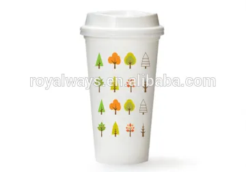 BPA free eco friendly plastic travel coffee cup