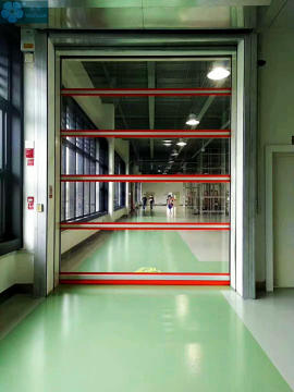 Food and textile workshop purification door