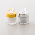 5g 10 g leerer Kunststoff -Acryulic Gold Color Customized Metallic Diamond Cosmetic Jar Gold Cap