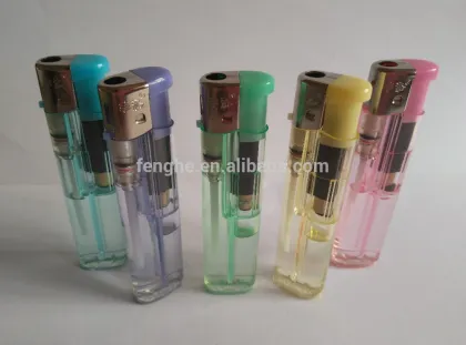 Chinese cigarette lighter transparent electronic lighter FH-606 smoking accessories