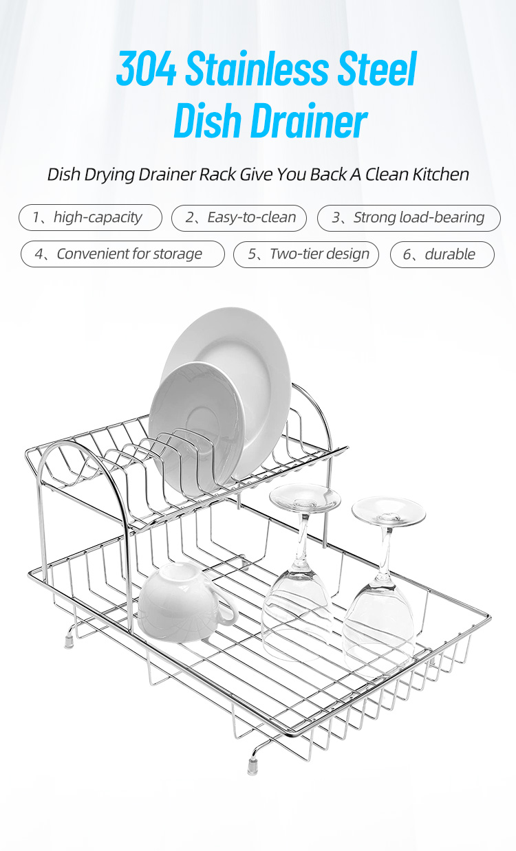 dish draining rack features