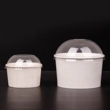 Wholesale Supplier of Custom Printed Disposable Paper Ice Cream Cups with Dome Lids and Frozen Yogurt Cups