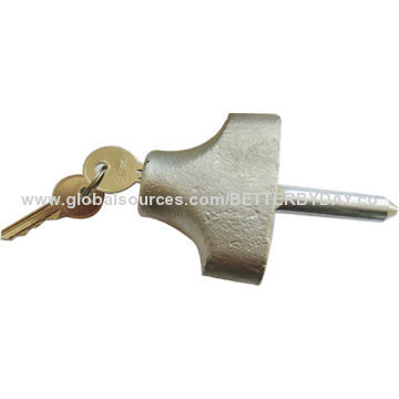 Heavy-duty Bullet Lock with Steel Housing, Brass Cylinder and Key