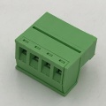 Wire to wire male lug pluggable terminal block