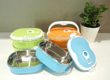 201# rectangle stainless steel bento lunch box covers, food thermos tiffin box