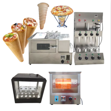 Mesin oven mini untuk membuat kerucut penekanan Koni di peralatan produksi kerucut pizza otomatis