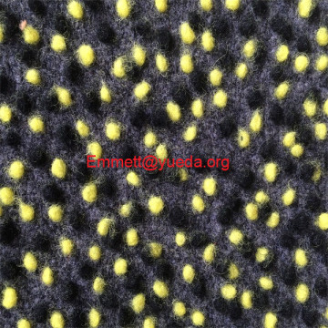 small stones polka pattern grey colour base jacquard design knit fabric