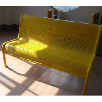 Zinc Coated Park Bench, Public Metal Seat