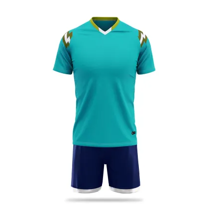 OEM ODM Football Jersey Custom Men Adult Orange Yellow Team Sublimation Full Breathable Quick Dry Soccer Jersey Football Set