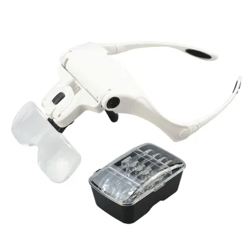 Headband Magnifier Glasses Lens for Eyelash Extension - 1.0X to 3.5X