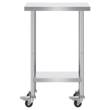 stainless steel work table stainless steel working table with under shelf Factory