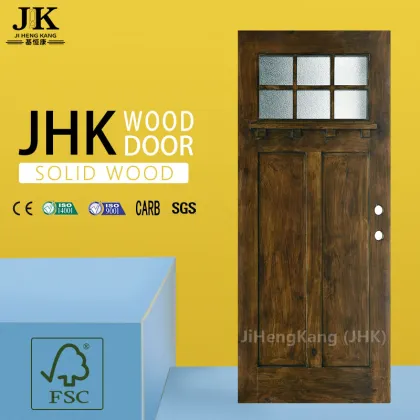 JHK Caronized Silver Bali Wood Interior Door