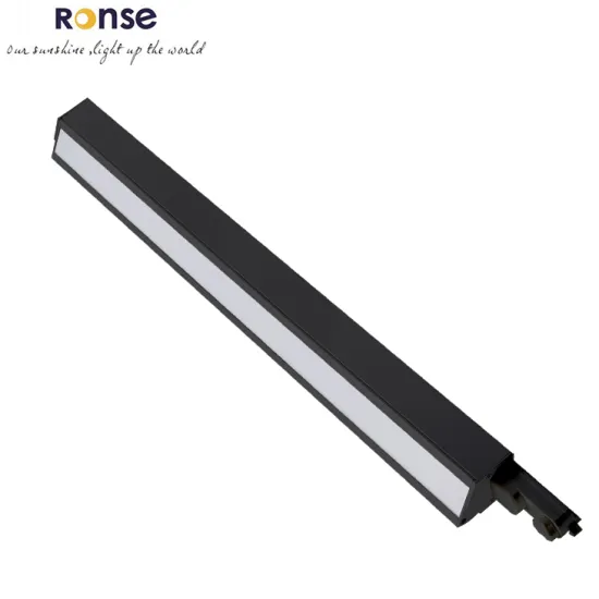 RONSE Recessed LED Track Light Fixture - Black, 3000K/4000K/5000K, 40W Linear Track Light