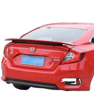 Honda Civic 2016+ ABS Materiał ABS w stylu RS Tylny spoiler z kolorem podkładu