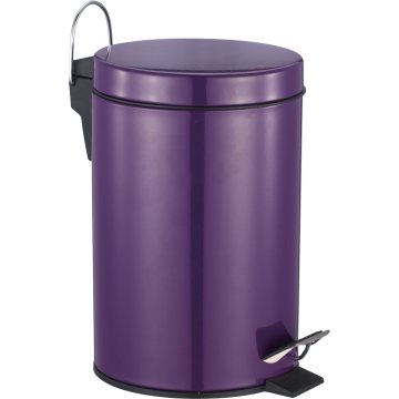 Simple Stainless Steel Trash Bin