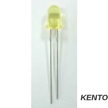 Transparent Yellow Ultra bright 5mm Display Led Emitting Diode short
